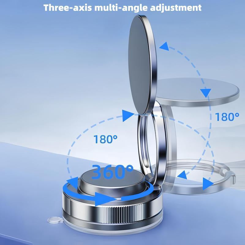 Magnetic Phone Stand, Fordable and Retractable, Magnetic Car Phone Holder, Ideal for Car/Gym/Mirror/Shower/Smooth Surface, Car Accessories