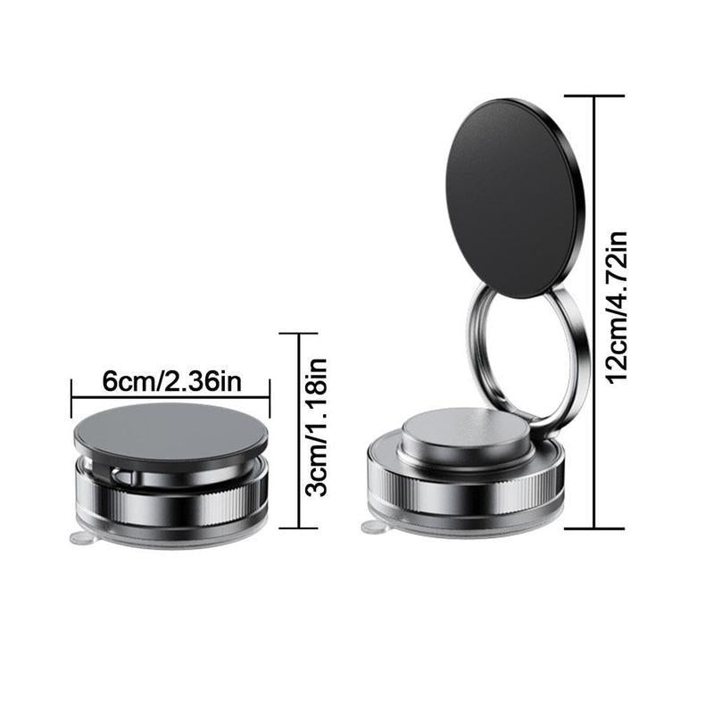 Magnetic Phone Stand, Fordable and Retractable, Magnetic Car Phone Holder, Ideal for Car/Gym/Mirror/Shower/Smooth Surface, Car Accessories