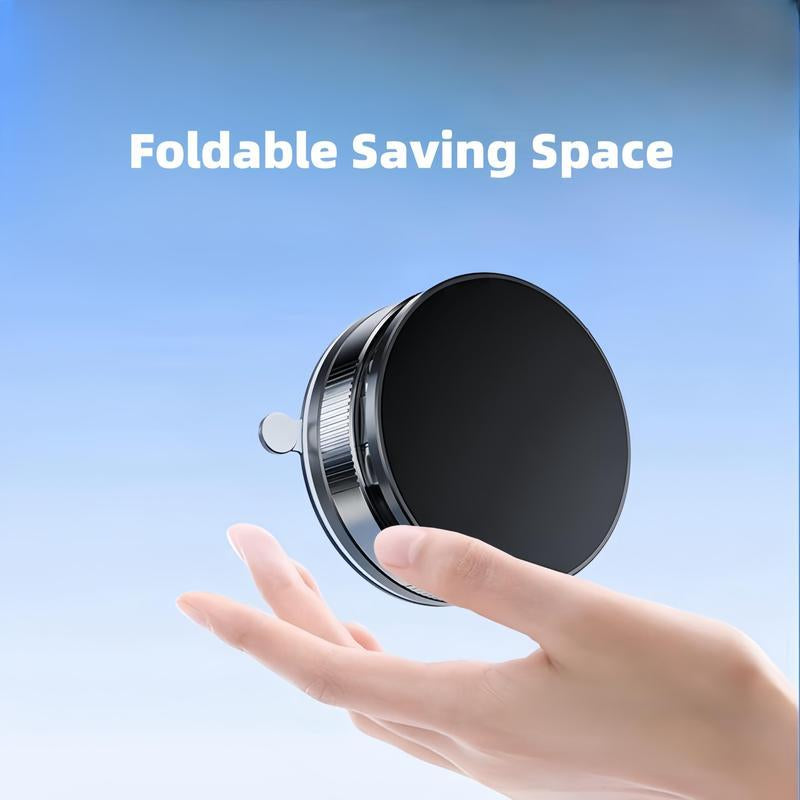 Magnetic Phone Stand, Fordable and Retractable, Magnetic Car Phone Holder, Ideal for Car/Gym/Mirror/Shower/Smooth Surface, Car Accessories