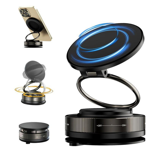 Magnetic Phone Stand, Fordable and Retractable, Magnetic Car Phone Holder, Ideal for Car/Gym/Mirror/Shower/Smooth Surface, Car Accessories