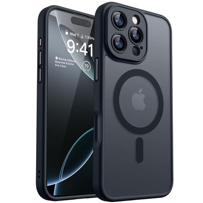 CANSHN Magnetic for Iphone 16 15 14 plus 13 Pro Max Case, Upgraded [Full Camera Protection] [Compatible with Magsafe] [Translucent Matte] Shockproof Protective Phone Cover Father'S Day Gifts