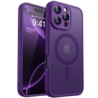 CANSHN Magnetic for Iphone 16 15 14 plus 13 Pro Max Case, Upgraded [Full Camera Protection] [Compatible with Magsafe] [Translucent Matte] Shockproof Protective Phone Cover Father'S Day Gifts