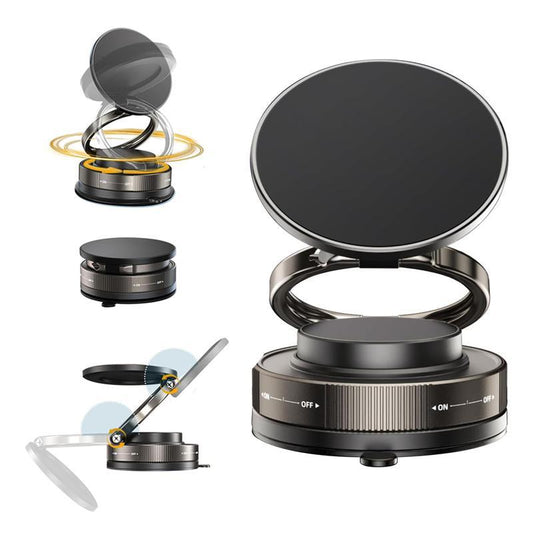 Magnetic Phone Stand, Fordable and Retractable, Magnetic Car Phone Holder, Ideal for Car/Gym/Mirror/Shower/Smooth Surface, Car Accessories