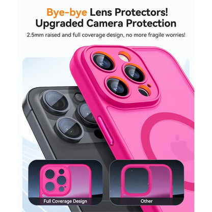 CANSHN Magnetic for Iphone 16 15 14 plus 13 Pro Max Case, Upgraded [Full Camera Protection] [Compatible with Magsafe] [Translucent Matte] Shockproof Protective Phone Cover Father'S Day Gifts