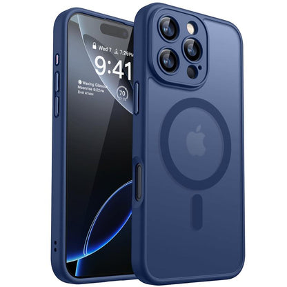 CANSHN Magnetic for Iphone 16 15 14 plus 13 Pro Max Case, Upgraded [Full Camera Protection] [Compatible with Magsafe] [Translucent Matte] Shockproof Protective Phone Cover Father'S Day Gifts